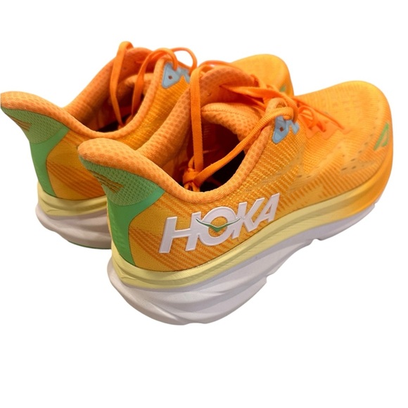 Hoka Other - HOKA Clifton 9 Men’s Orange and Green Running Shoes Sneakers